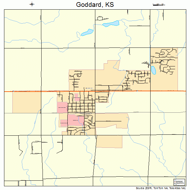 Goddard, KS street map