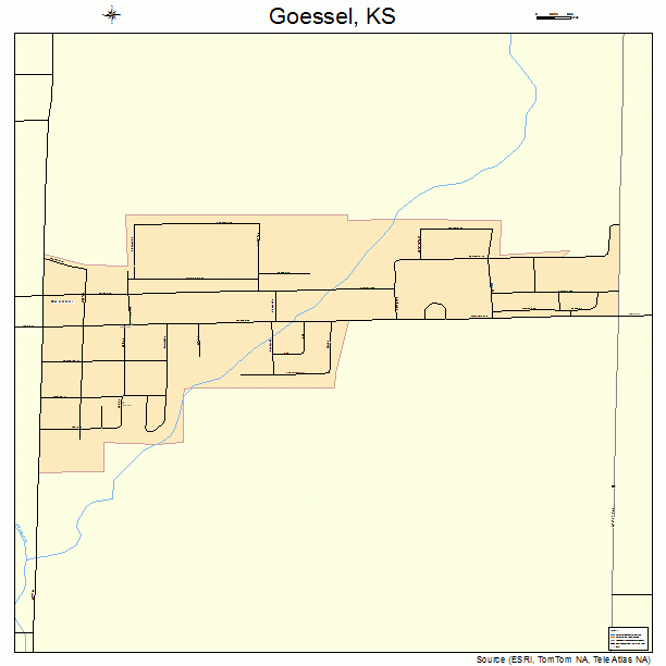 Goessel, KS street map
