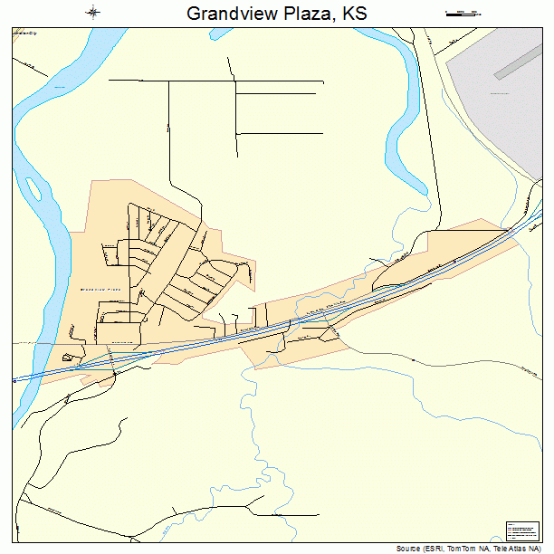 Grandview Plaza, KS street map