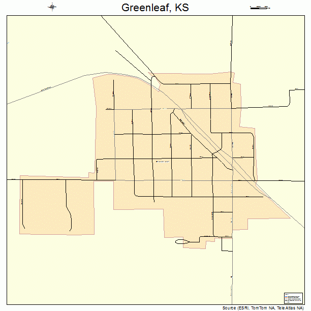 Greenleaf, KS street map