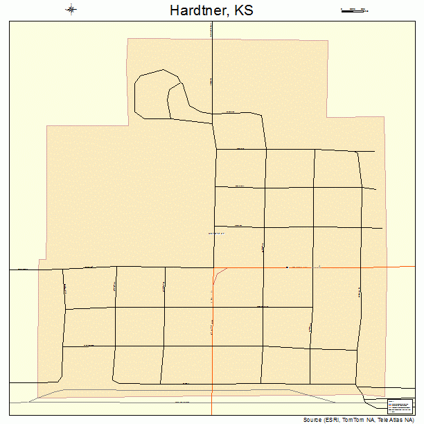 Hardtner, KS street map