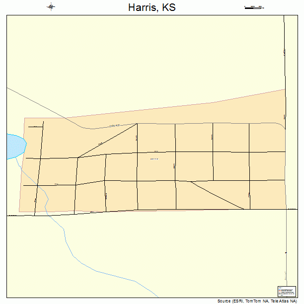 Harris, KS street map