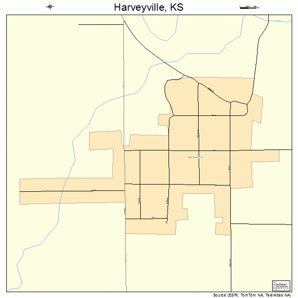 Harveyville, KS street map