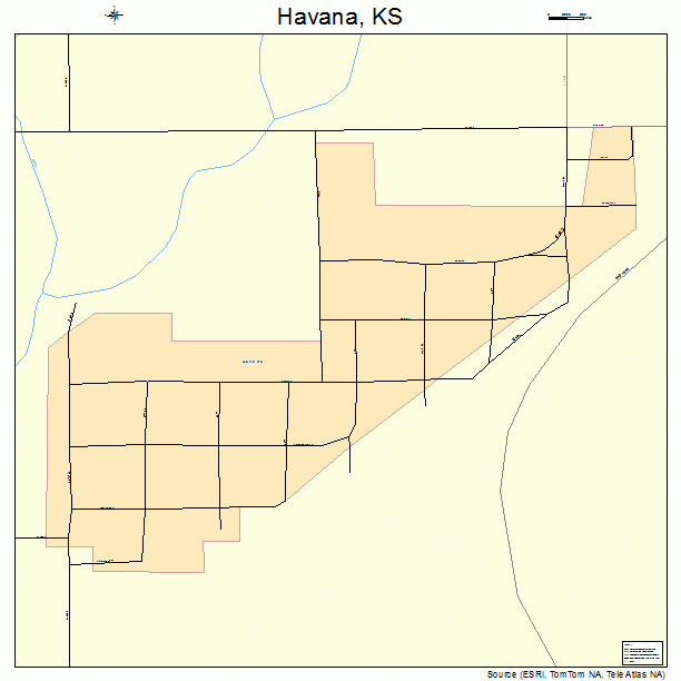 Havana, KS street map