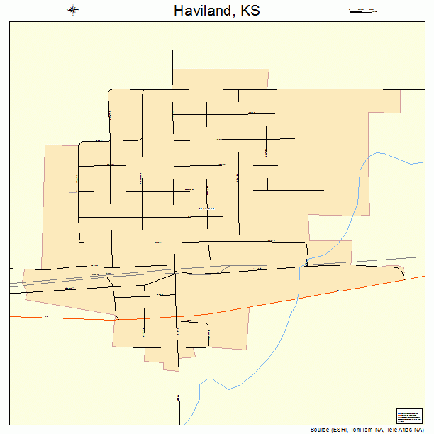 Haviland, KS street map