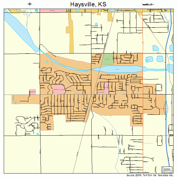 Haysville, KS street map