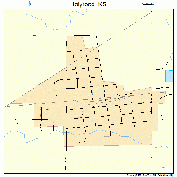 Holyrood, KS street map