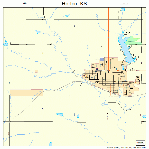 Horton, KS street map
