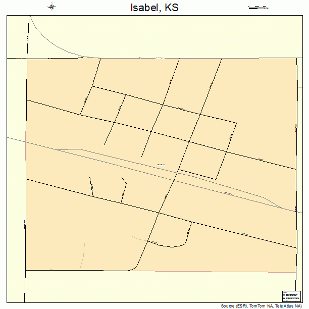 Isabel, KS street map