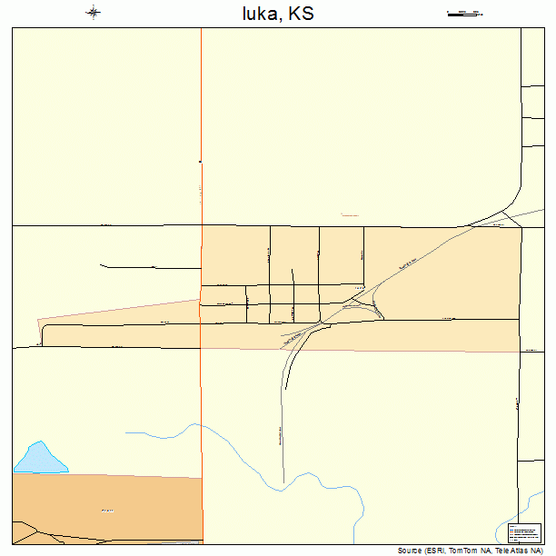 Iuka, KS street map