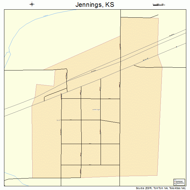 Jennings, KS street map