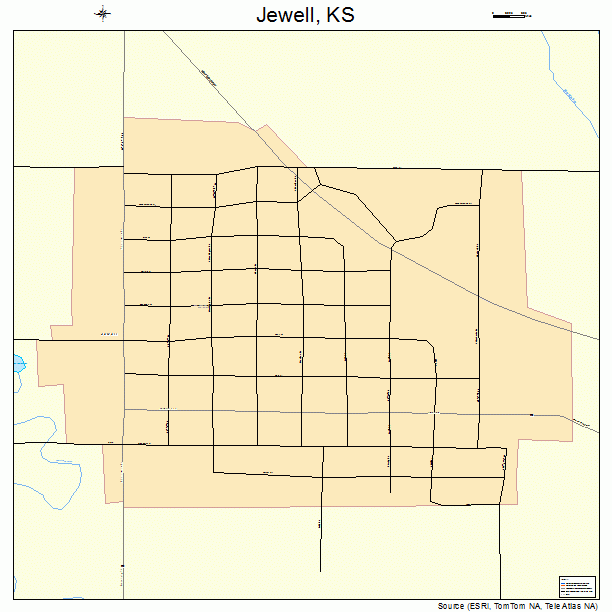 Jewell, KS street map