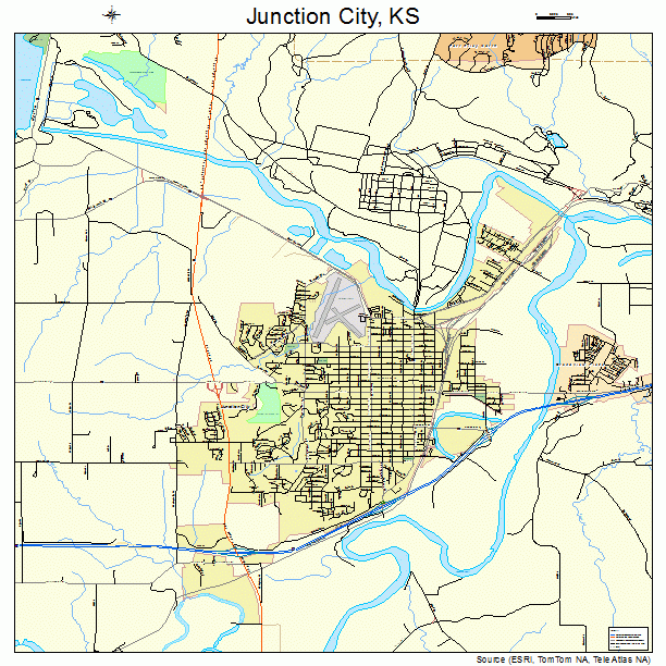 Junction City, KS street map