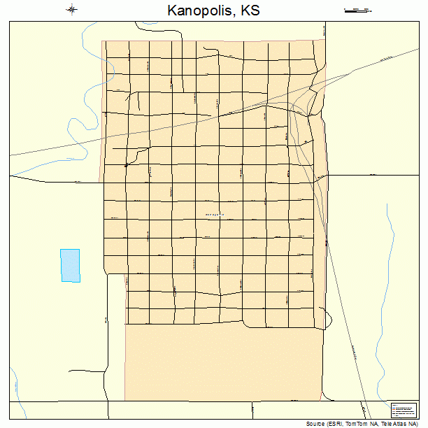 Kanopolis, KS street map