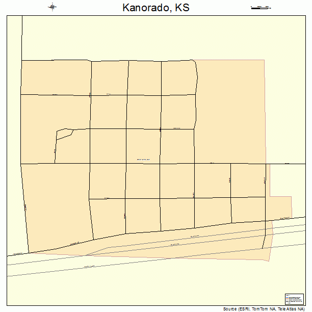 Kanorado, KS street map