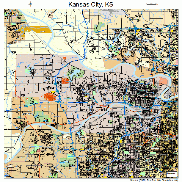 Kansas City, KS street map