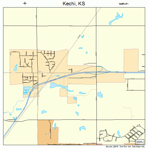 Kechi, KS street map