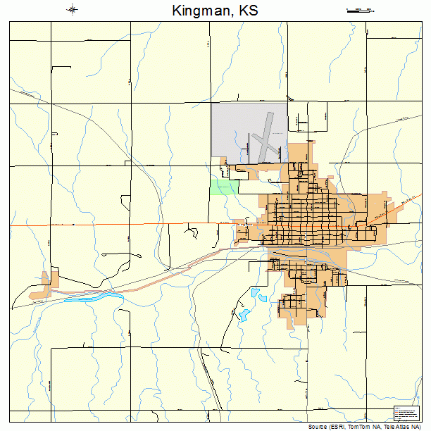 Kingman, KS street map