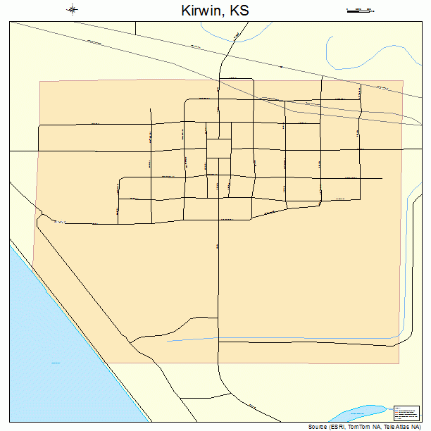 Kirwin, KS street map