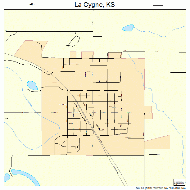 La Cygne, KS street map