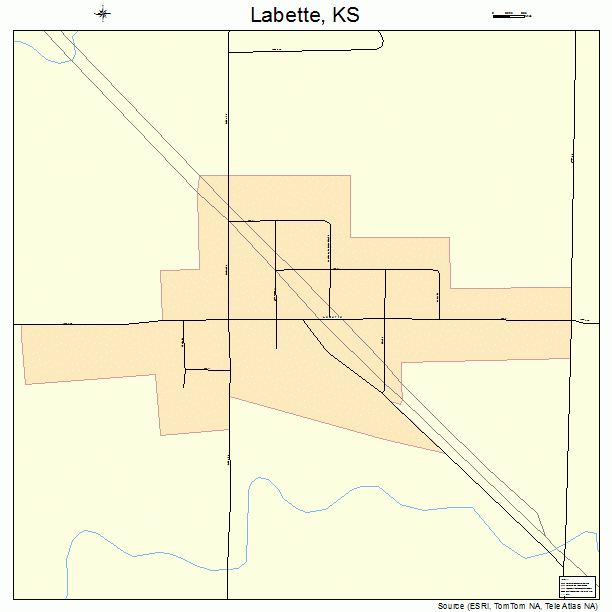 Labette, KS street map