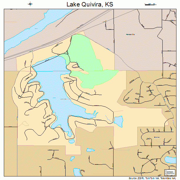 Lake Quivira, KS street map