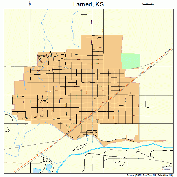 Larned, KS street map