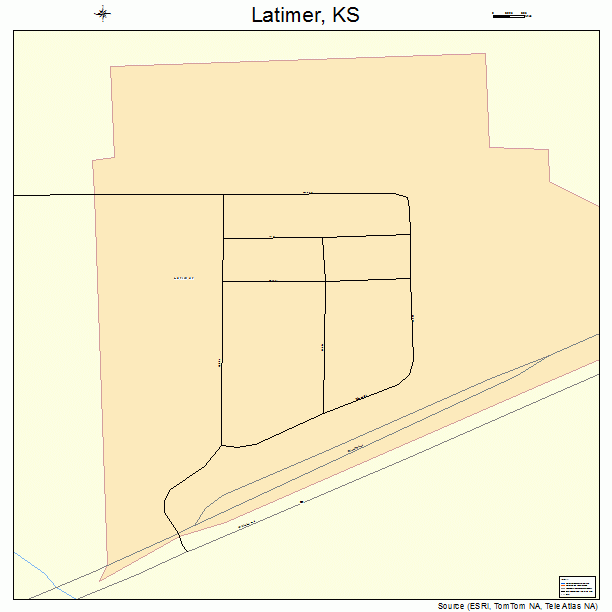 Latimer, KS street map