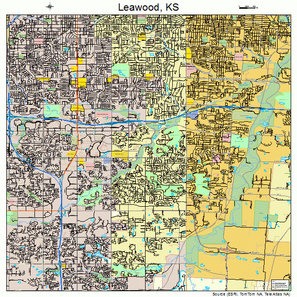 Leawood, KS street map