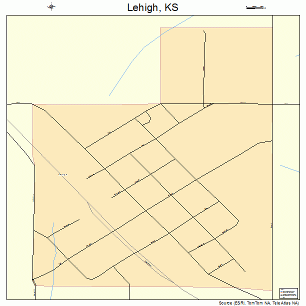 Lehigh, KS street map