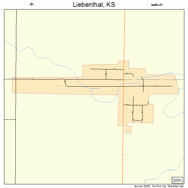 Liebenthal, KS street map