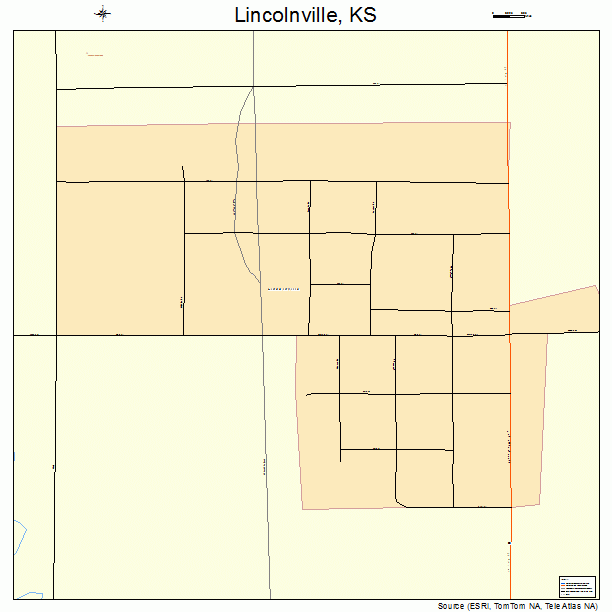 Lincolnville, KS street map