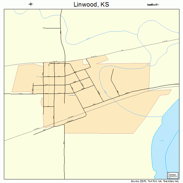 Linwood, KS street map