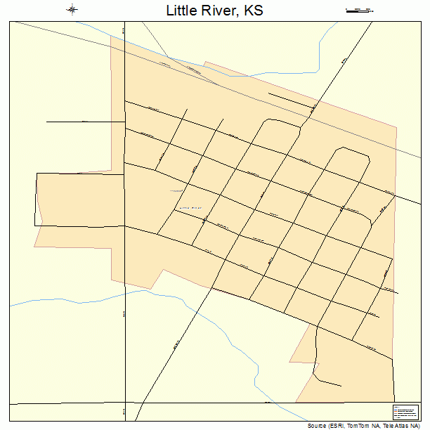 Little River, KS street map