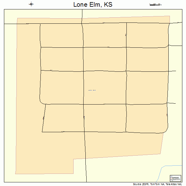 Lone Elm, KS street map