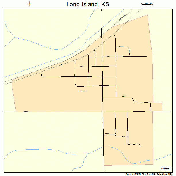 Long Island, KS street map