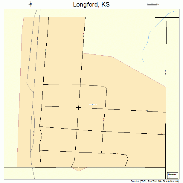 Longford, KS street map