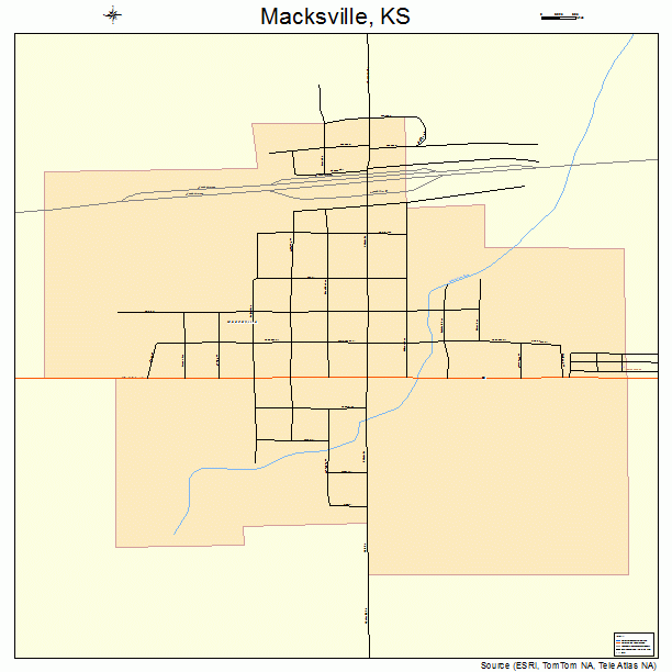 Macksville, KS street map