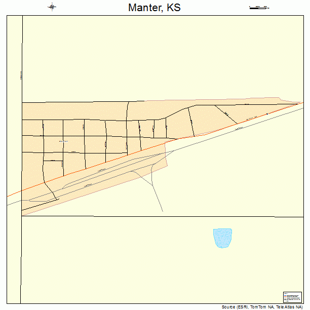 Manter, KS street map