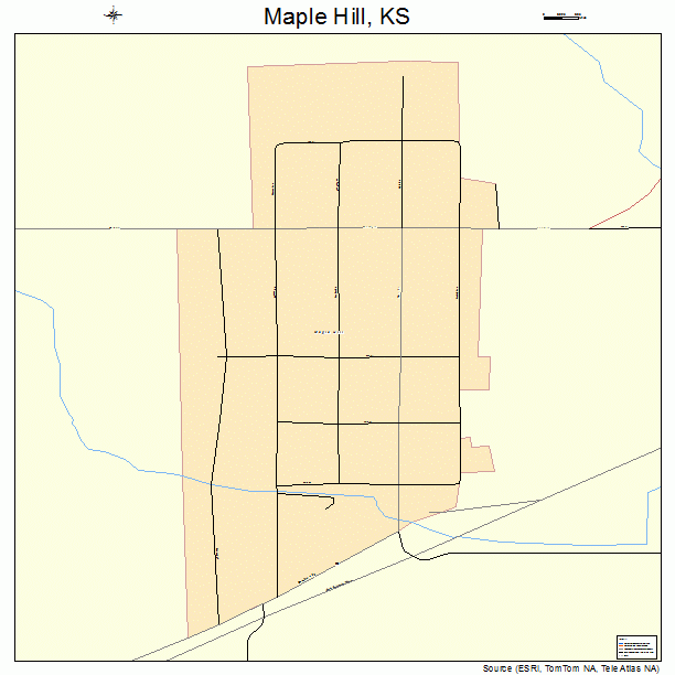 Maple Hill, KS street map