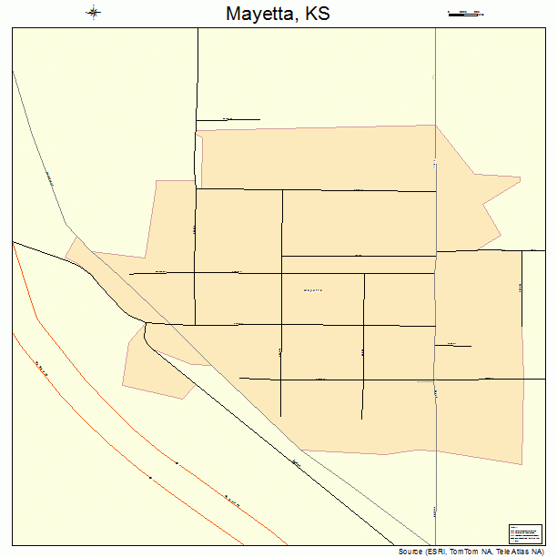 Mayetta, KS street map