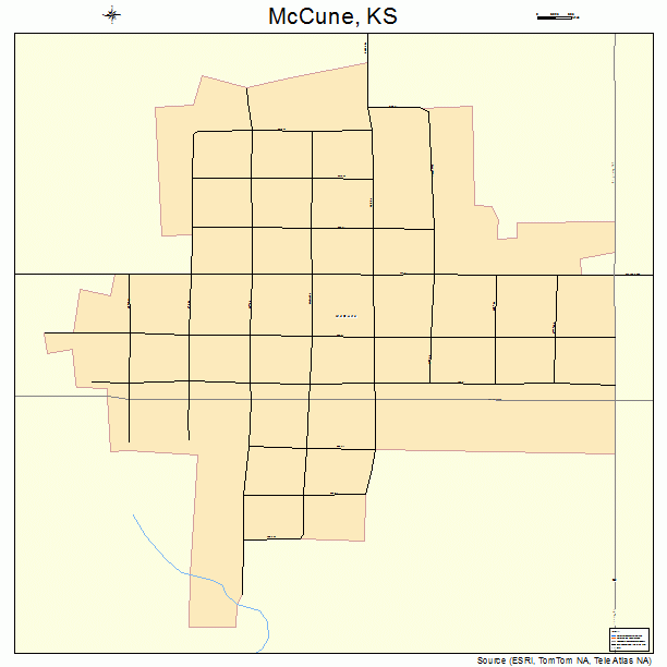 McCune, KS street map