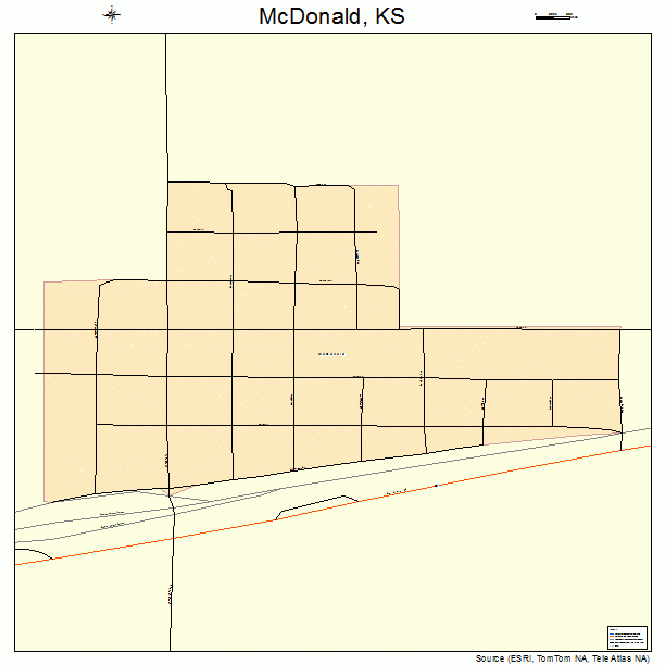 McDonald, KS street map