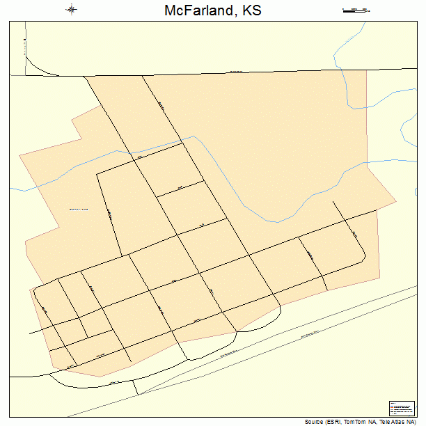 McFarland, KS street map