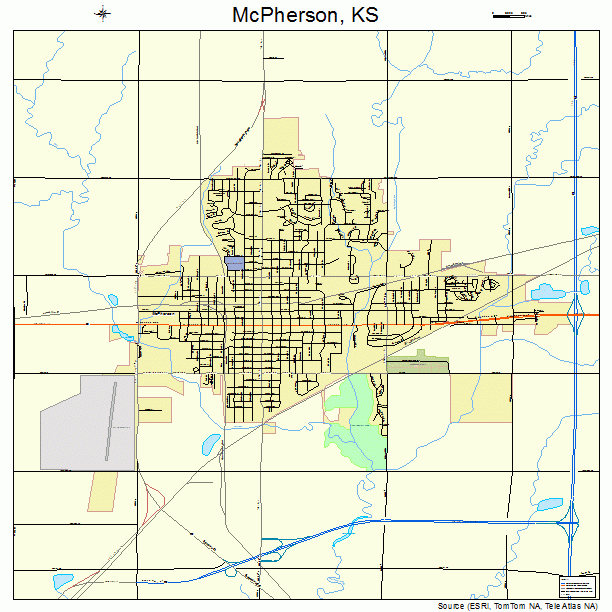 McPherson, KS street map