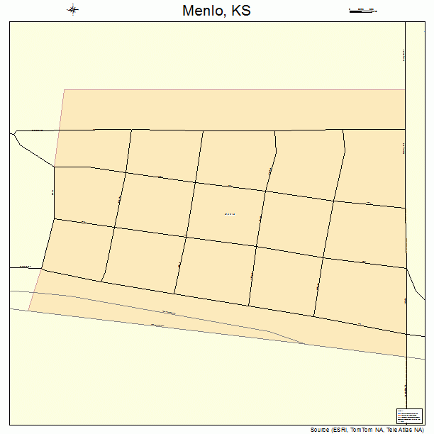 Menlo, KS street map