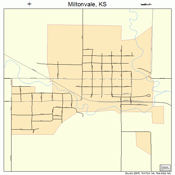 Miltonvale, KS street map