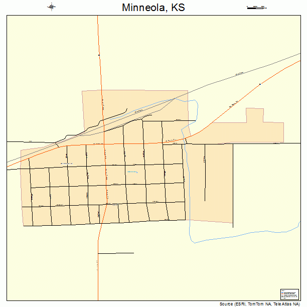 Minneola, KS street map