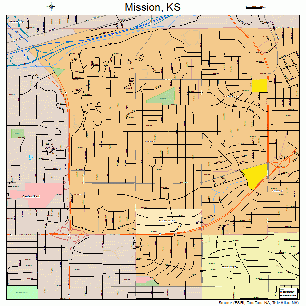 Mission, KS street map