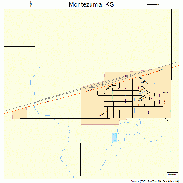 Montezuma, KS street map